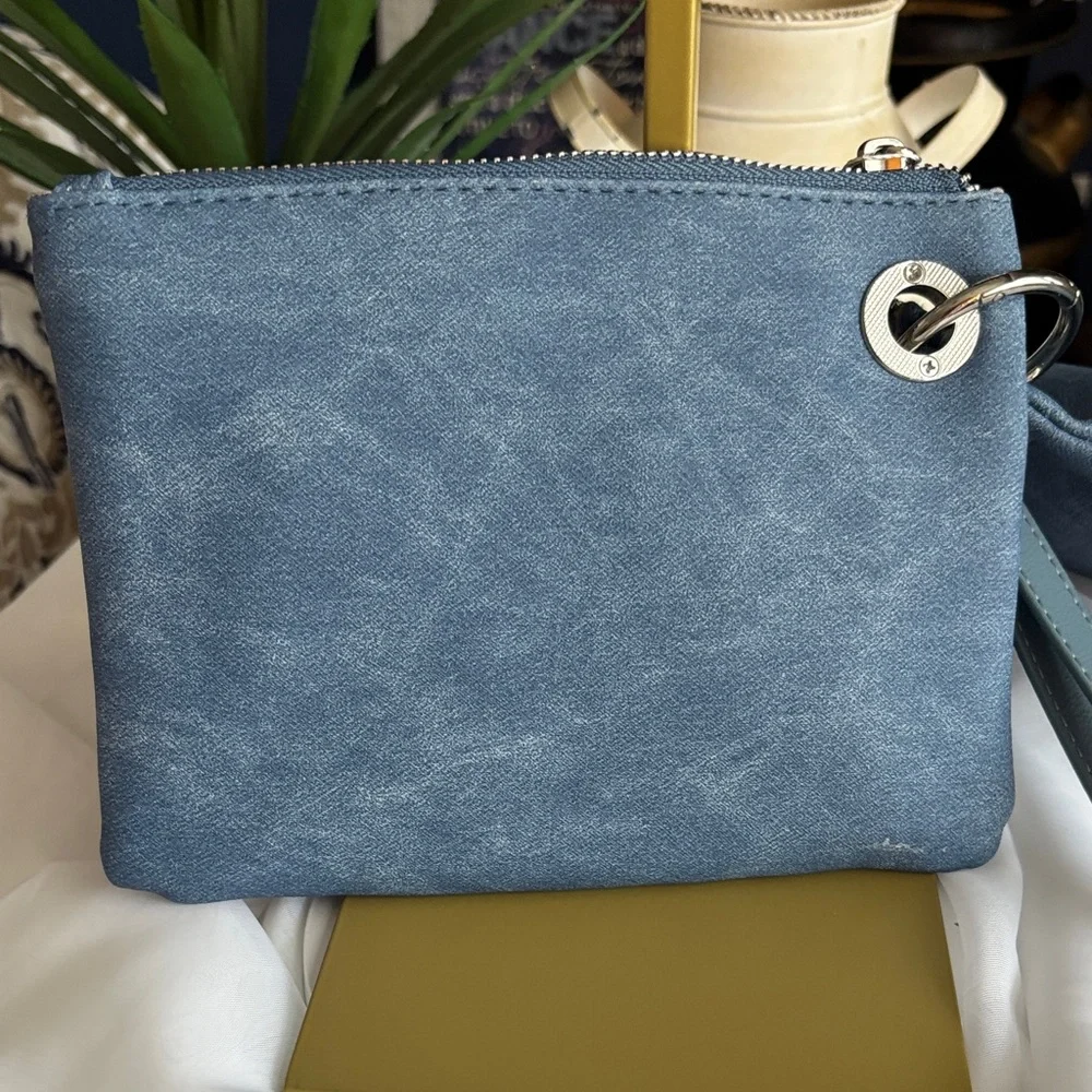 CXL by Christian Lacroix Denim Blue Wristlet Pouch